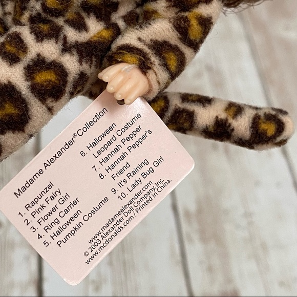 Madame Alexander Mc Donald's Exclusive Doll Halloween Leopard Costume 5" Doll - Picture 6 of 7